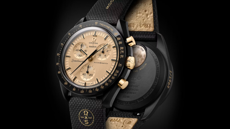 MoonSwatch Mission to the Moon 1969 ze złotem OMEGA